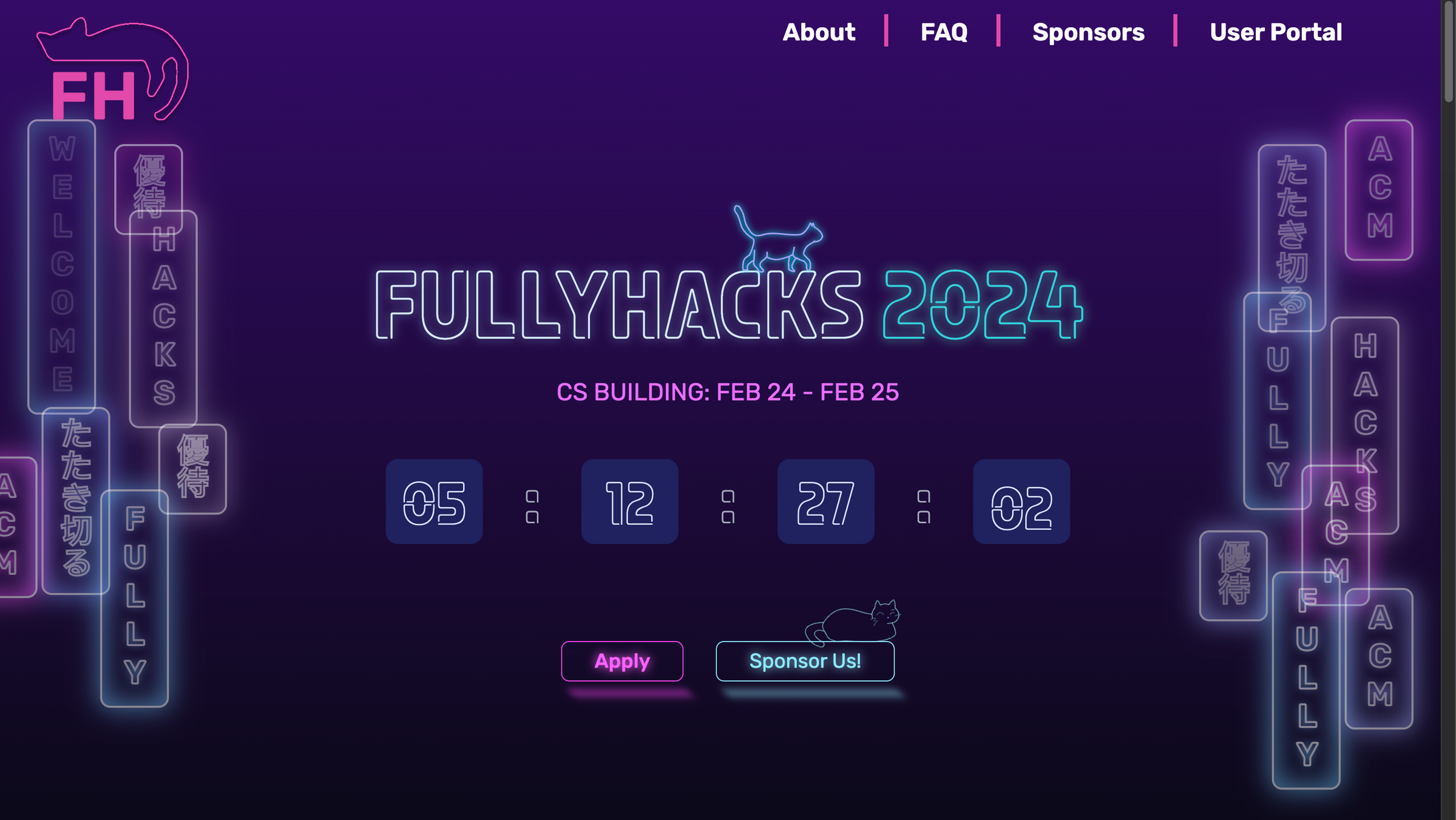 FullyHacks 2024 website